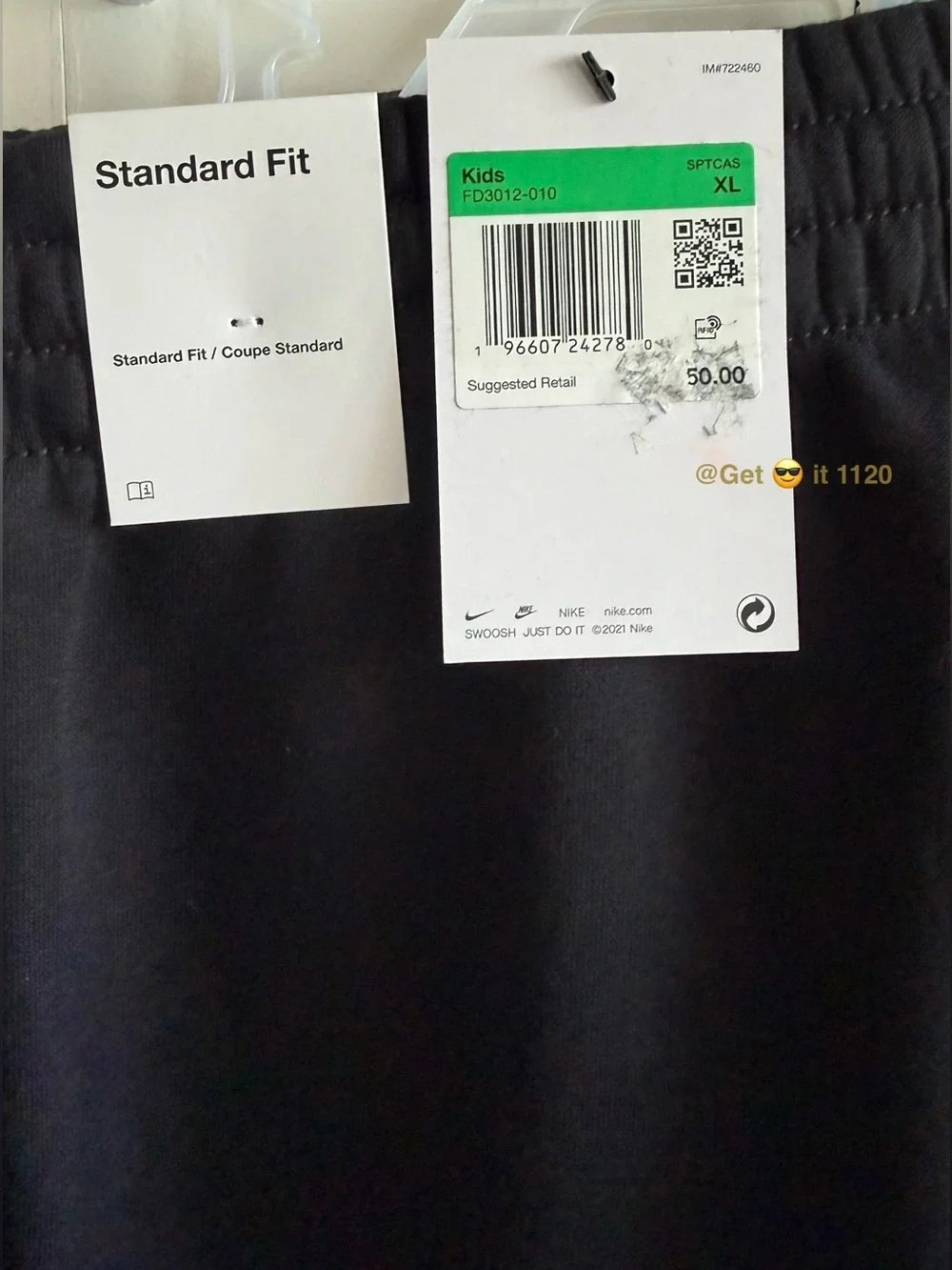 Nike Sportswear Club Fleece Big Kids' Cargo Pants FD3012-010 Black Size XL Youth